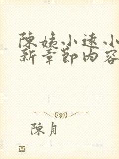 陈姨小远小说最新章节内容