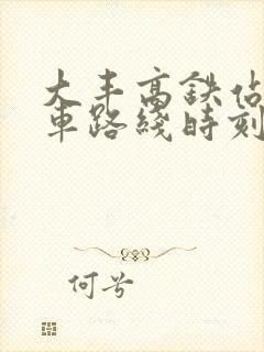 大丰高铁站公交车路线时刻表