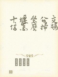 十堰坐公交车微信怎么扫码
