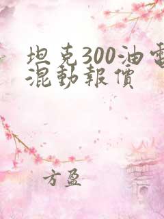 坦克300油电混动报价