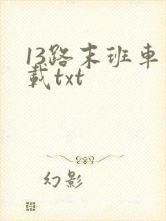 13路末班车下载txt