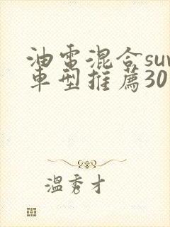 油电混合suv车型推荐30万左右