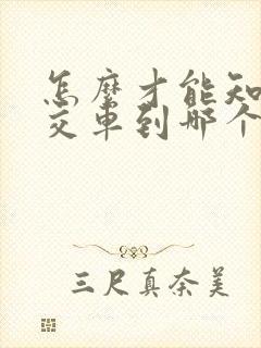 怎么才能知道公交车到哪个站了