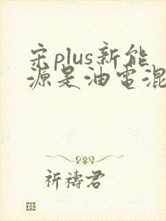 宋plus新能源是油电混合吗 宋plus新能源是油电混合吗