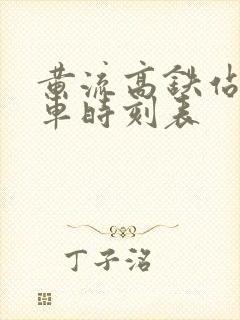 黄流高铁站公交车时刻表 黄流高铁站公交车时刻表
