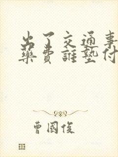 出了交通事故医药费谁垫付