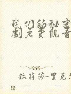我们的秘密电视剧免费观看全集高清