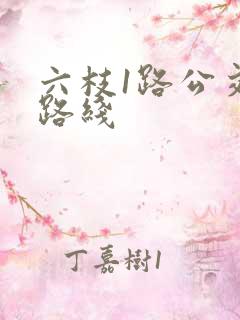 六枝1路公交车路线