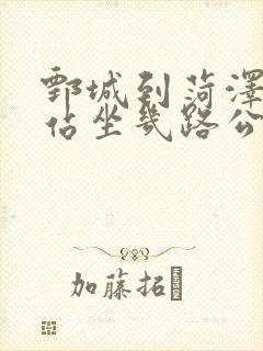 鄄城到菏泽火车站坐几路公交车