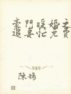 豪门暖婚之四爷追妻忙免费阅读