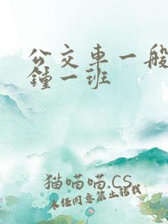 公交车一般几分钟一班