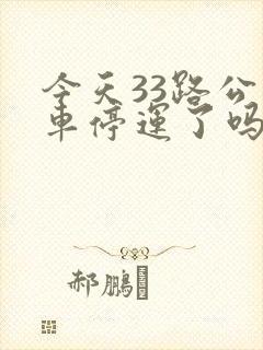 今天33路公交车停运了吗