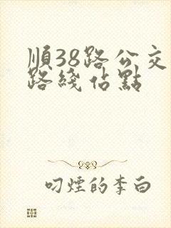 顺38路公交车路线站点