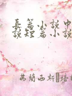 长篇小说中篇小说短篇小说