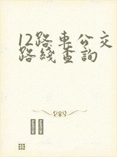 12路车公交车路线查询