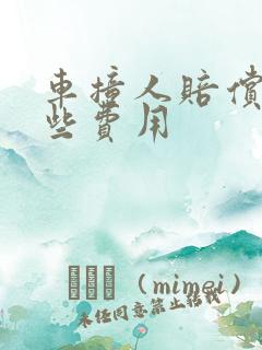 车撞人赔偿有哪些费用