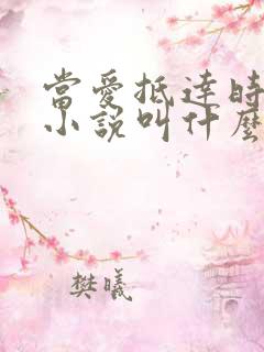 当爱抵达时原著小说叫什么