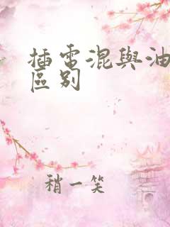 插电混与油电混区别