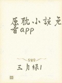 原耽小说免费观看app