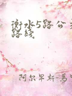 衡水5路公交车路线