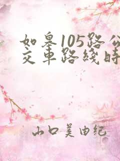 如皋105路公交车路线时间表