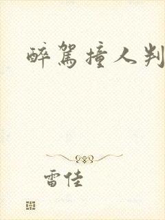 醉驾撞人判刑