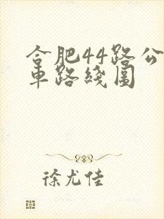 合肥44路公交车路线图
