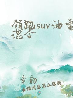 领跑suv油电混合