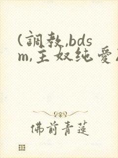 (调教,bdsm,主奴纯爱)双男主