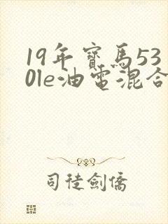 19年宝马530le油电混合多少钱