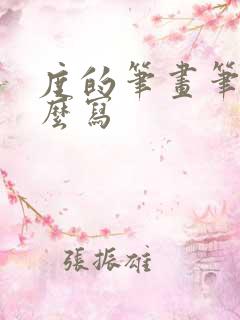 度的笔画笔顺怎么写