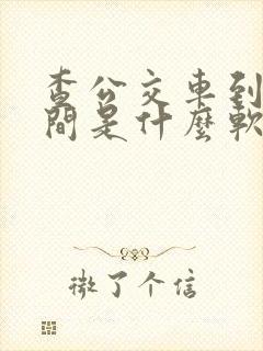 查公交车到站时间是什么软件