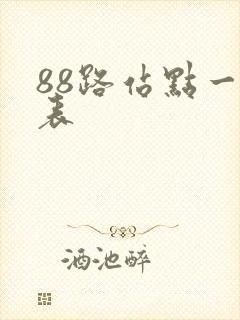 88路站点一览表