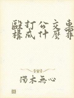 殴打公交车司机构成什么罪
