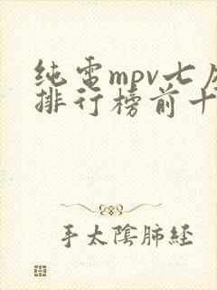 纯电mpv七座排行榜前十名