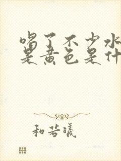 喝了不少水尿还是黄色是什么原因