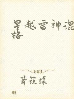 星越雷神混动价格