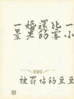 一婚还比一婚高晨光的雾小说