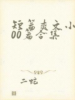 短篇爽文小说500篇合集
