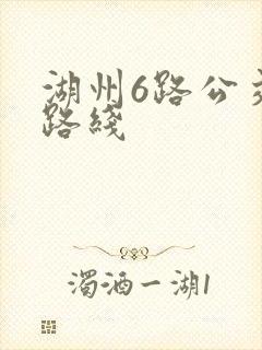 湖州6路公交车路线