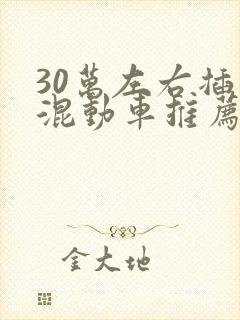 30万左右插电混动车推荐