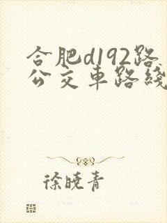 合肥d192路公交车路线发车时间