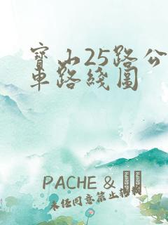 宝山25路公交车路线图