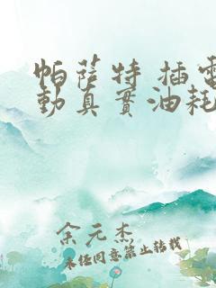 帕萨特 插电混动真实油耗多少?