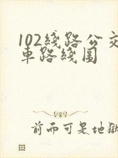 102线路公交车路线图