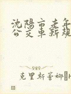 沈阳市老年人乘公交车新规定