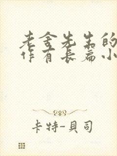 老舍先生的代表作有长篇小说