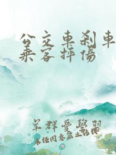 公交车刹车导致乘客摔伤 公交车刹车导致乘客摔伤