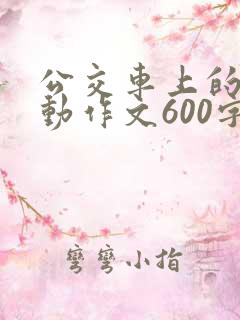 公交车上的微感动作文600字