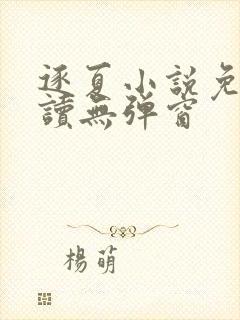 逐夏小说免费阅读无弹窗 逐夏小说免费阅读无弹窗